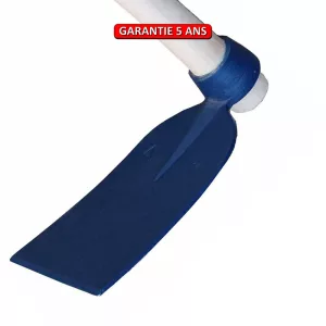 Houe standard oeil rond. Sans manche. Longueur du fer est de 14 cm.