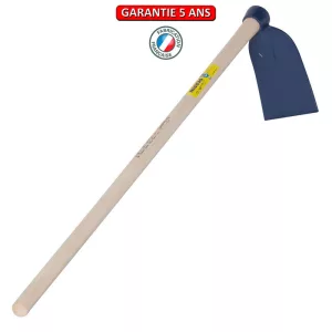 Houe standard oeil rond. Emmanché droit 110. Longueur du fer est de 14 cm.
