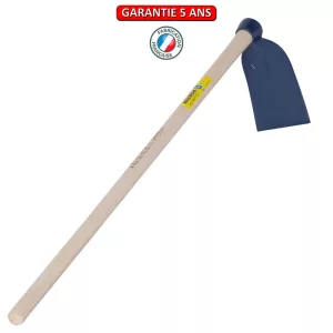 Houe standard oeil rond, 12 cm. Emmanché droit 130. Outil à main de jardin.