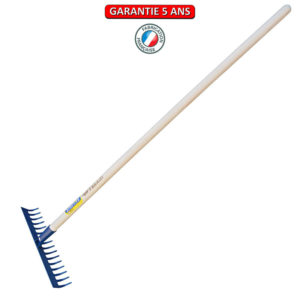 Râteau culture et béton 16 dents.  Emmanché droit 150 cm.