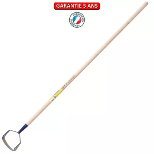Grattoir de jardin avec lame en acier 16 cm manche droit 130 cm.