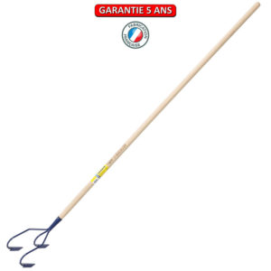 Cultivateur, 3 dents.  Emmanché droit 150.  Outil à main de jardin.