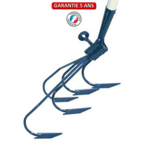 Cultivateur, 5 dents. Sans manche.  Outil à main de jardin.