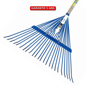 Balai à gazon, large, à ressort.  60 cm.  Sans manche.  Outil à main de jardin.