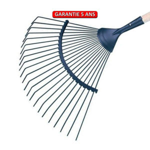 Balai à gazon fil rond.  20 dents.  Sans manche.  Outil à main de jardin.