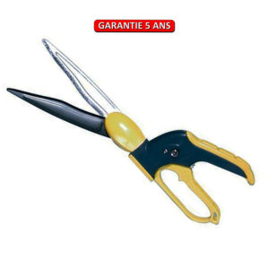 Cisaille à gazon, 21 cm. Longueur de la lame: 18,5 cm.  Outil à main de jardin.