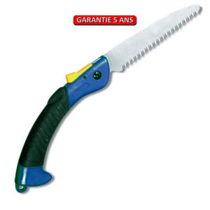 Scie à élaguer pliante.  37 cm.  Outil à main de jardin.