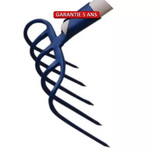 Croc à fumier, à douille.  Sans manche.  Outil à main de jardin.