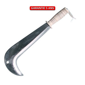 Serpe italienne, manche cuir naturel, outil idéal pour débrancher au bois.