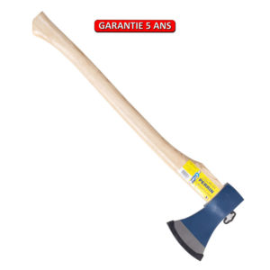 Hache de bucheron. Emmanché galbé.