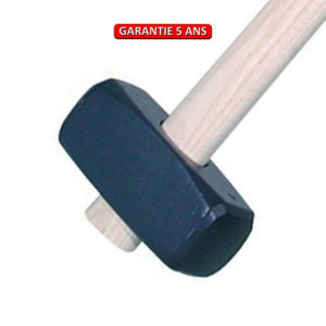 Masse couple.  3 Kg.  Sans manche.  Outil à main pour le maçon et le BTP.