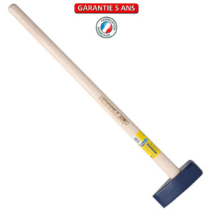 Masse à tranche 4 Kg. Emmanché droit 90.  Outil à main de maçonnerie.