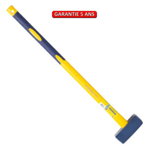 Masse couple 5 Kg.  Emmanché manche composite tri-matière, manche incassable.