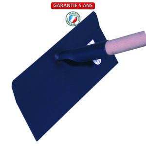 Racloir cantonnier, douille soudée.  Sans manche.  Largeur de 30 cm.