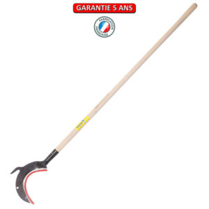 Croissant à crochet, 22 cm. Emmanché pomme 135.  Outil à main de jardin.