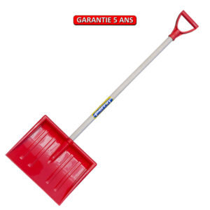 Poussoir à neige enfant 29 cm rouge manche poignee 75 cm