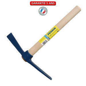 Décintroir à hache de 35. Emmanché. Outil à main de maçonnerie.