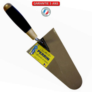 Truelle ronde.  Longueur de 24 cm. Outil à main de maçonnerie.