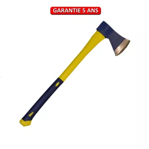 Hache de bucheron. Emmanché manche 70 cm composite tri-matière.