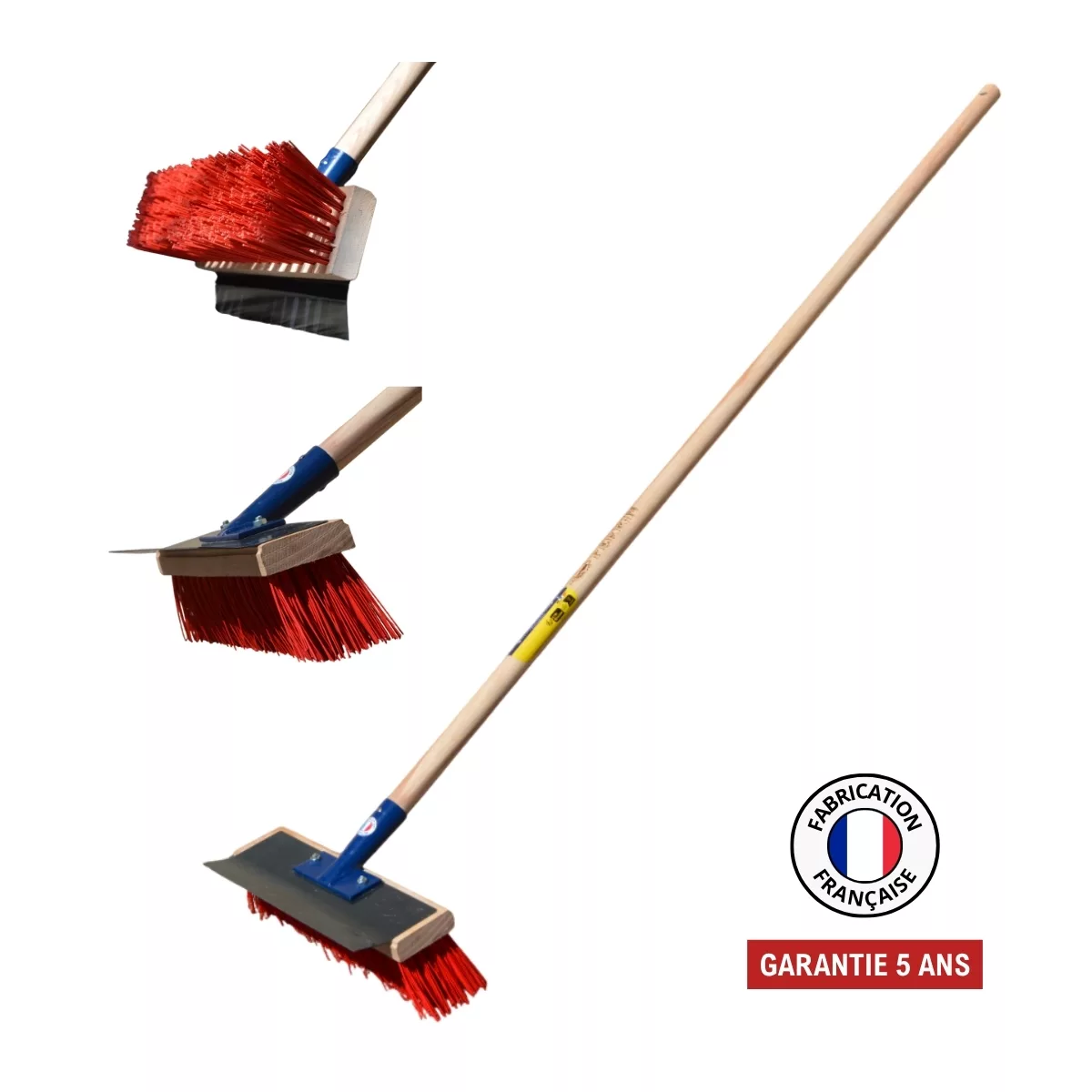 BALAI GRATTOIR LAME REVERSIBLE 32CM MANCHE 150 PEFC – Image 2