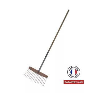 Silence, ça pousse ! - BALAI A FEUILLES ET GAZON "BOIS/ACIER" EM
